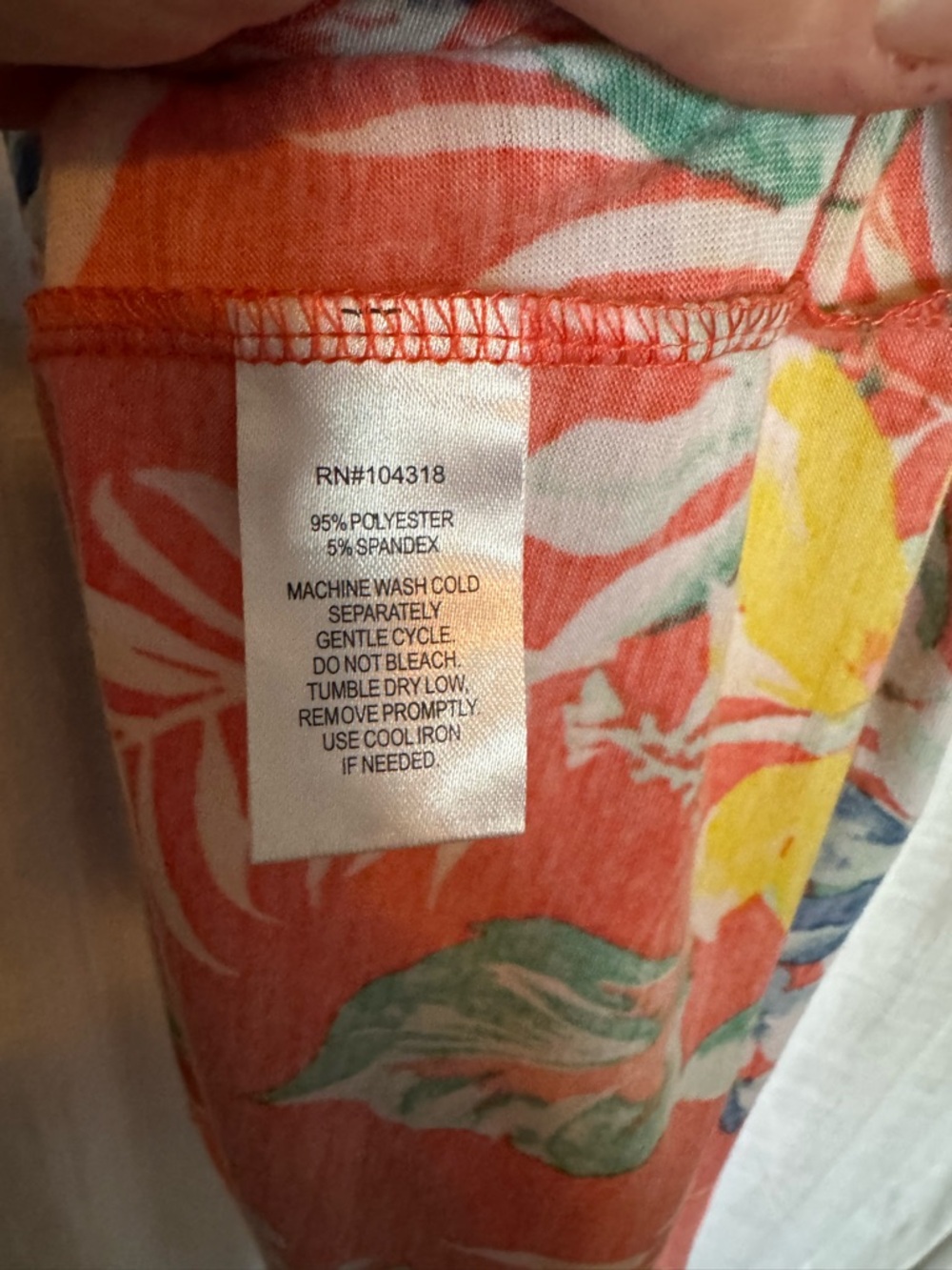 Allison Brittney Coral Tropical Floral Maxi Dress Size M - Picture 4 of 5